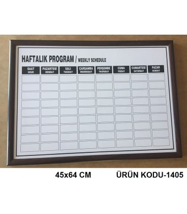 PROGRAM ÇİZELGELERİ DİJİTAL BASKI 70X100 EBAT