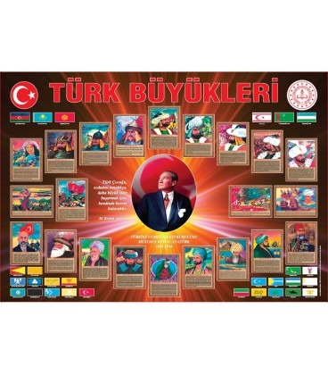 TÜRK BÜYÜKLERİ 70X100