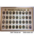 OSMANLI PADİŞAHLARI PANOSU 70X100 CM