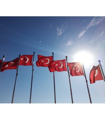 TÜRK BAYRAĞI (ALPAKA KUMAŞ)