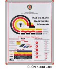 SİVİL SAVUNMA VE İKAZ ALARM İŞARETLERİ 50X70