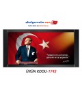 ATATÜRK GÖRSELLİ MAKAM ARKALIĞI PANOSU