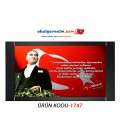 ATATÜRK GÖRSELLİ MAKAM ARKALIĞI PANOSU
