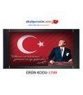 ATATÜRK GÖRSELLİ MAKAM ARKALIĞI PANOSU