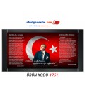 ATATÜRK GÖRSELLİ MAKAM ARKALIĞI PANOSU