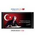 ATATÜRK GÖRSELLİ MAKAM ARKALIĞI PANOSU