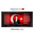 ATATÜRK GÖRSELLİ MAKAM ARKALIĞI PANOSU