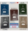 6 DERSLİ ALTTAN YOKLAMA FİŞLİ SINIF DEFTERİ PLASTİK KAPAK