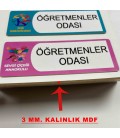 SINIF KAPI İSİMLİĞİ 3. MM MDF BASKI