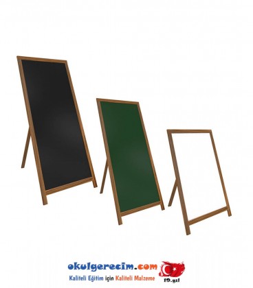 LÜKS SERİSİ AHŞAP AYAKLI YAZI TAHTASI