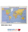 Dünya Siyasi Haritası - Vinil / Branda Baskı (110x74 cm)