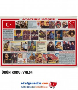 Atatürk Köşesi- Vinil / Branda Baskı (110x74 cm)