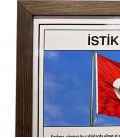 AHŞAP ÇERÇEVELİ STANDART BOY MİLLİ LEVHA (87x49 cm)