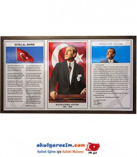 MİLLİ LEVHA BÜYÜK BOY STANDART ÇERÇEVELİ