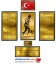 Atatürk Köşesi - Pirinç Görünümlü Metal Set (6'lı Set)
